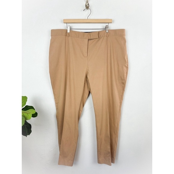 Lane Bryant Khaki Tan Stretch Dress Pants Sz 24 - Picture 1 of 8
